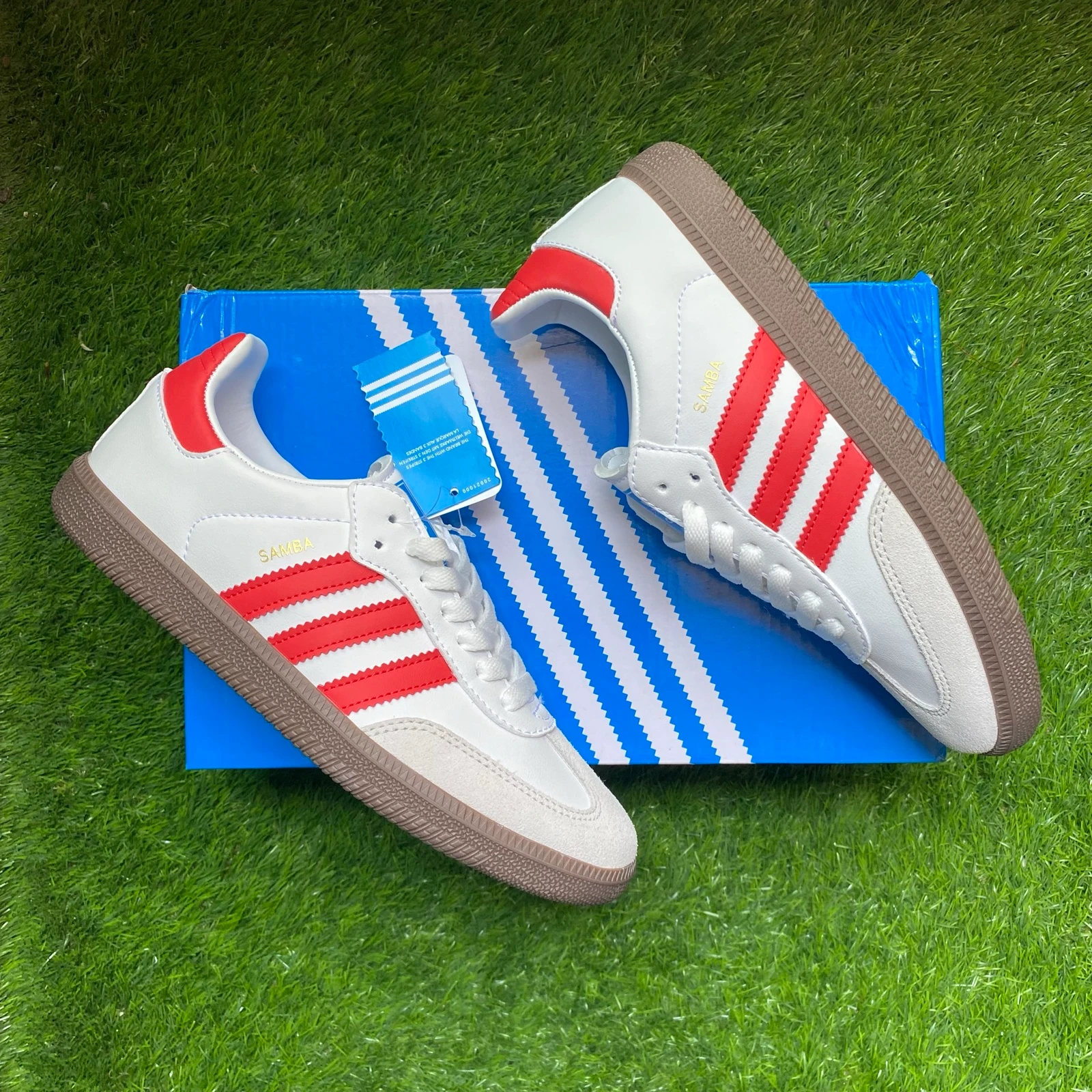 Adidas Samba OG Blancas y Rojas | Talla 39 | Nuevas | Con Caja